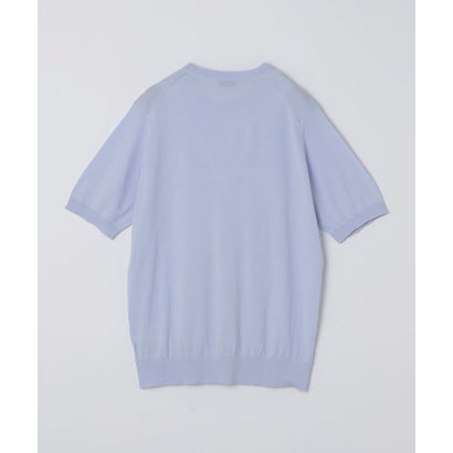 JOHN SMEDLEY: KEMPTON シーアイランド コットン ニット Tシャツ （イエロー）｜詳細画像