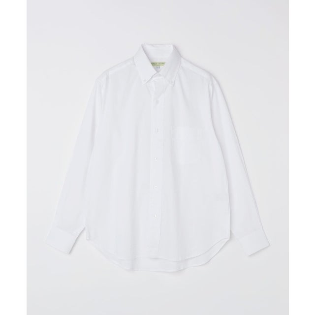 MARCEL LASSANCE: BUTTON DOWN SHIRTS LONG SLEEVE （ホワイト）