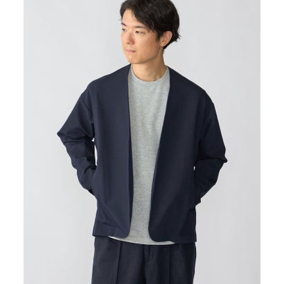 【WEB限定】〈手洗い可能〉ウールライク ノーカラー カーディガン ジャケット （ベージュ）｜詳細画像