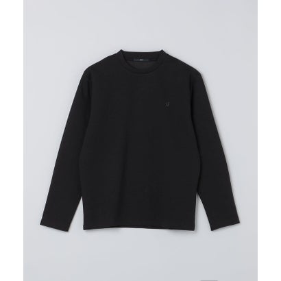 【WEB限定】ダブル ニット ビズ ネック ロングスリーブ Tシャツ （グレー）｜詳細画像
