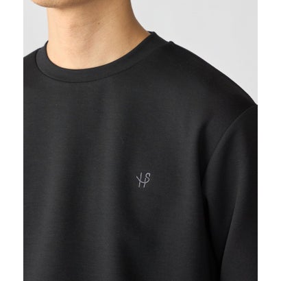 【WEB限定】ダブル ニット ビズ ネック ロングスリーブ Tシャツ （ホワイト）｜詳細画像