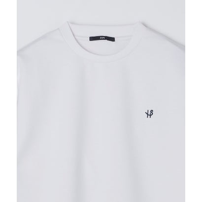【WEB限定】ダブル ニット ビズ ネック ロングスリーブ Tシャツ （ブラック）｜詳細画像