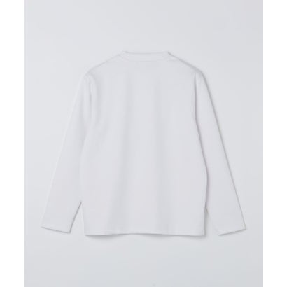 【WEB限定】ダブル ニット ビズ ネック ロングスリーブ Tシャツ （ブラック）｜詳細画像