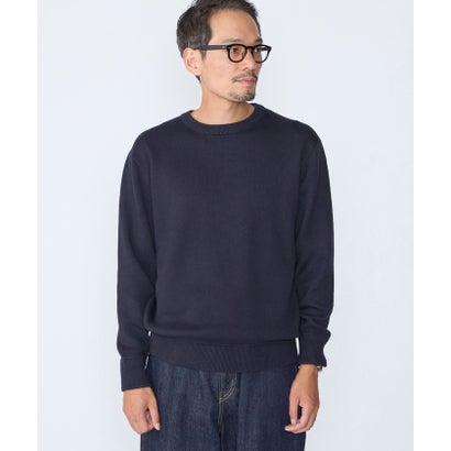 シップス SHIPS 〈洗濯機可能〉ソリッド コットン カシミヤ クルーネック 26AW （ネイビー）｜詳細画像