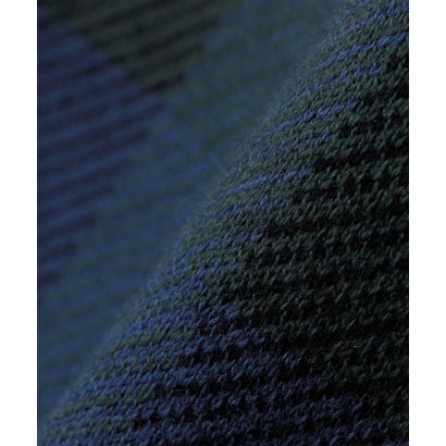 〈洗濯機可能〉チェック コットンカシミヤ クルーネック 26AW （オレンジ）｜詳細画像
