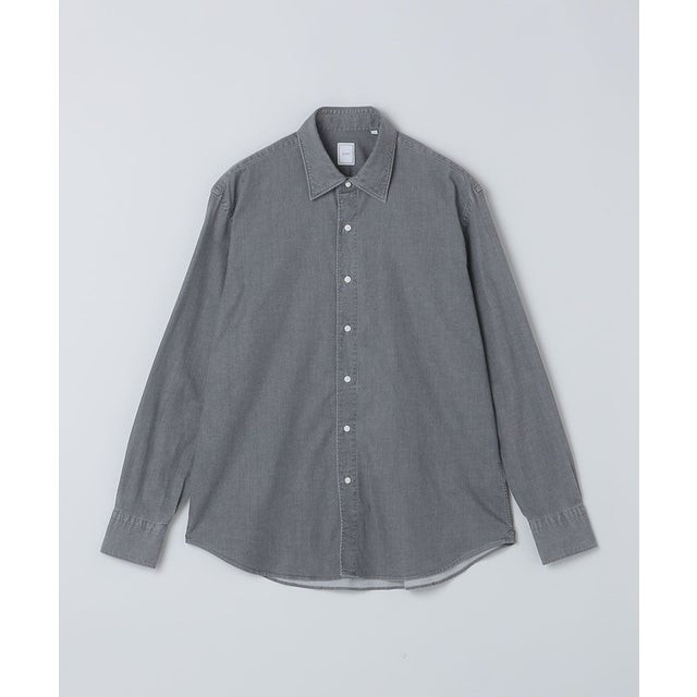 : ウォッシュド デニム シャツ （グレー系）
