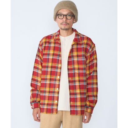 AUTHENTIC: ウィークエンド シャツ チェック ネル （ネイビー）｜詳細画像
