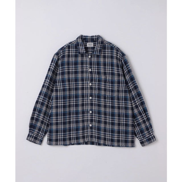 AUTHENTIC: ウィークエンド シャツ チェック ネル （ネイビー）