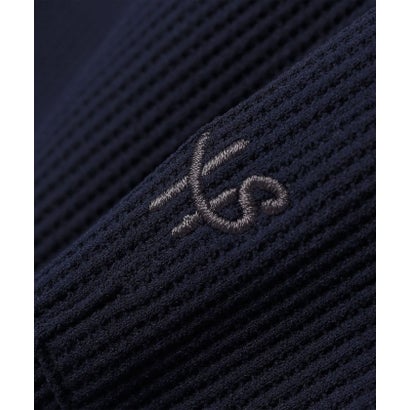 【WEB限定】〈吸水速乾〉マルチファンクション ワッフル ポケット ロングスリーブTシャツ （ブラック）｜詳細画像