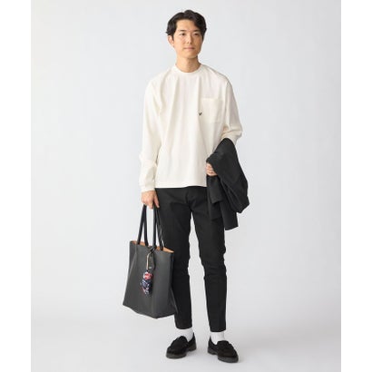 【WEB限定】〈吸水速乾〉マルチファンクション ワッフル ポケット ロングスリーブTシャツ （ブラック）｜詳細画像