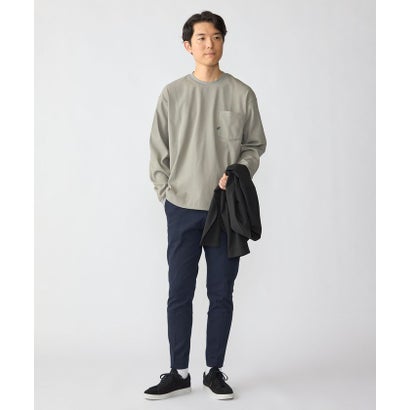 【WEB限定】〈吸水速乾〉マルチファンクション ワッフル ポケット ロングスリーブTシャツ （ブラック）｜詳細画像