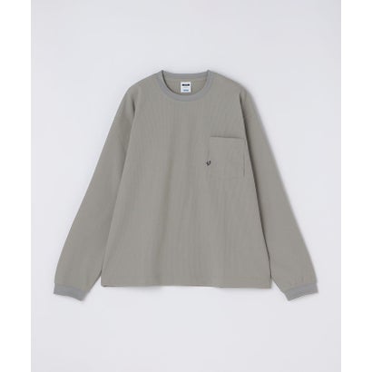 【WEB限定】〈吸水速乾〉マルチファンクション ワッフル ポケット ロングスリーブTシャツ （オフホワイト）｜詳細画像