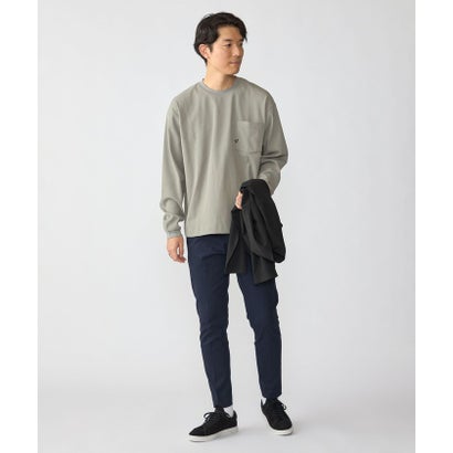 【WEB限定】〈吸水速乾〉マルチファンクション ワッフル ポケット ロングスリーブTシャツ （オフホワイト）｜詳細画像