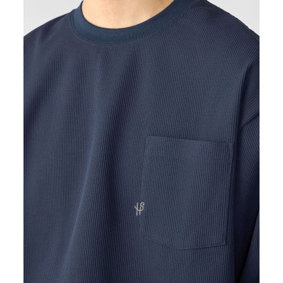 【WEB限定】〈吸水速乾〉マルチファンクション ワッフル ポケット ロングスリーブTシャツ （グレー）｜詳細画像