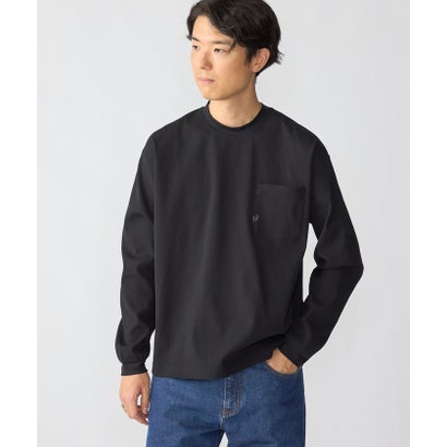 【WEB限定】〈吸水速乾〉マルチファンクション ワッフル ポケット ロングスリーブTシャツ （ネイビー）｜詳細画像