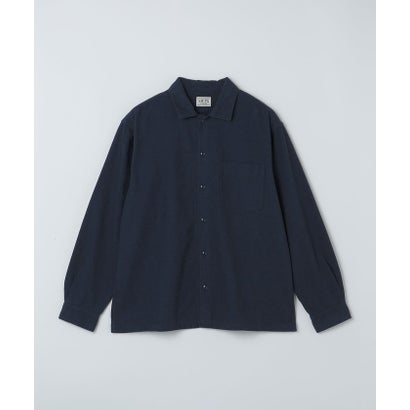 シップス SHIPS AUTHENTIC: ウィークエンド シャツ ソリッド ネル  （コバルトブルー）｜詳細画像