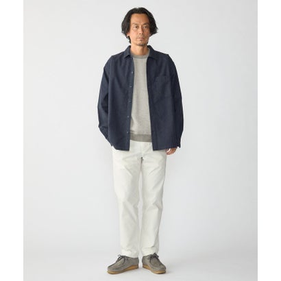 シップス SHIPS AUTHENTIC: ウィークエンド シャツ ソリッド ネル  （コバルトブルー）｜詳細画像