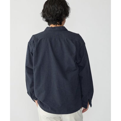 シップス SHIPS AUTHENTIC: ウィークエンド シャツ ソリッド ネル  （コバルトブルー）｜詳細画像
