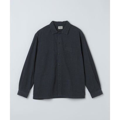シップス SHIPS AUTHENTIC: ウィークエンド シャツ ソリッド ネル  （ダークグレー）｜詳細画像