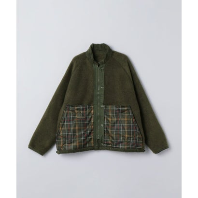 Barbour: TRANSPORT FLEECE JACKET （オリーブ）｜詳細画像