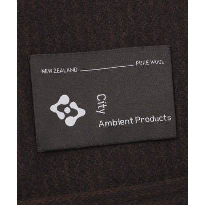 City Ambient Products: リラックス メルトン ダブル ロング コート （ブラウン）｜詳細画像