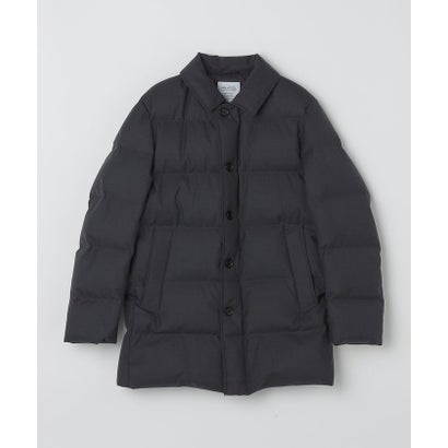 シップス SHIPS 〈撥水/ 透湿/ 防風〉スーパー140's ウール 河田ダウン ピーコート （ネイビー）｜詳細画像