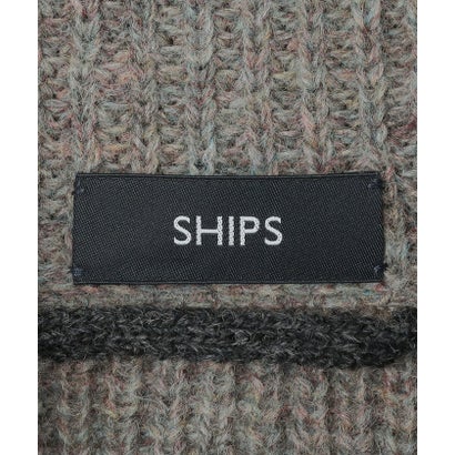 シップス SHIPS 〈手洗い可能〉アラン ショールカーディガン （ネイビー）｜詳細画像