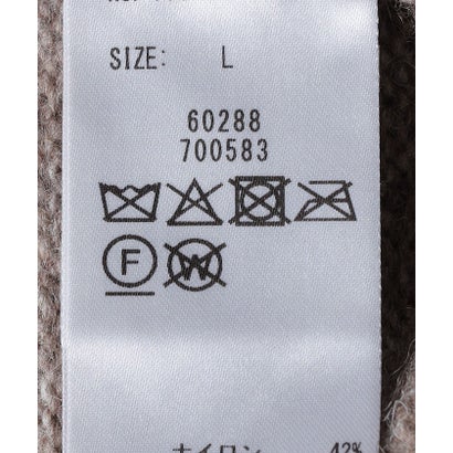 ヤク ウール クルーネック ニット （ベージュ）｜詳細画像