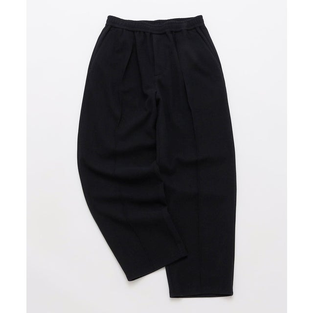 〈セットアップ対応〉 Comfy Line ニードル ジャージー ワイドパンツ （ネイビー）