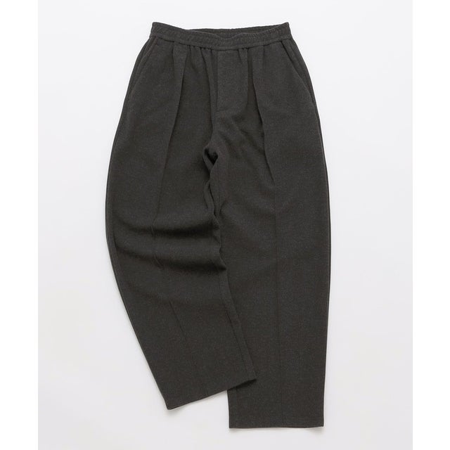 〈セットアップ対応〉 Comfy Line ニードル ジャージー ワイドパンツ （ダークグレー）