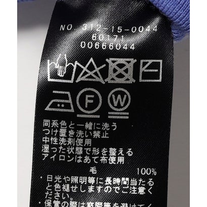 SHIPS Primary Navy Label:ウール フライス ジャージー タートルネック （スカイブルー）｜詳細画像