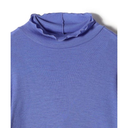 SHIPS Primary Navy Label:ウール フライス ジャージー タートルネック （スカイブルー）｜詳細画像