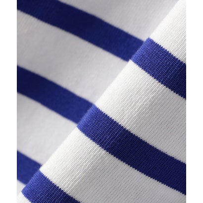 SHIPS Primary Navy Label:コットン ボーダー クルーネック プルオーバー （ネイビー）｜詳細画像