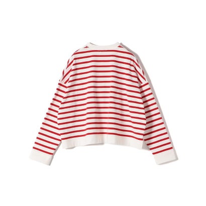 SHIPS Primary Navy Label:コットン ボーダー クルーネック プルオーバー （ネイビー）｜詳細画像