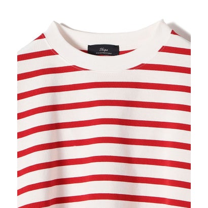 SHIPS Primary Navy Label:コットン ボーダー クルーネック プルオーバー （ネイビー）｜詳細画像
