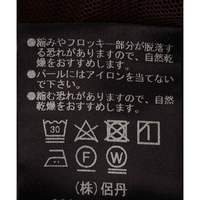 kaene:フロッキー レース ポリエステルベロア 2WAY ドレス（セレモニー対応可） （ネイビー）｜詳細画像
