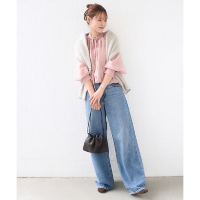 【SHIPS別注】troisiemeCHACO:〈手洗い可能〉レース リボン ブラウス（セレモニー対応可） （ピンク）｜詳細画像