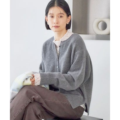 《一部予約》〈手洗い可能〉ウール カシミヤ 2WAY ヘンリーネック プルオーバー （ピンク）｜詳細画像