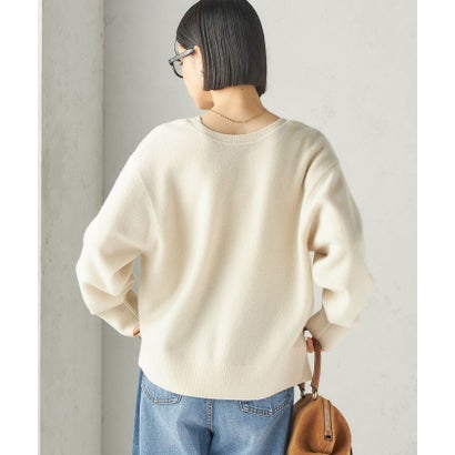 《一部予約》〈手洗い可能〉ウール カシミヤ 2WAY ヘンリーネック プルオーバー （ピンク）｜詳細画像