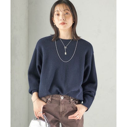 《一部予約》〈手洗い可能〉ウール カシミヤ 2WAY ヘンリーネック プルオーバー （ピンク）｜詳細画像
