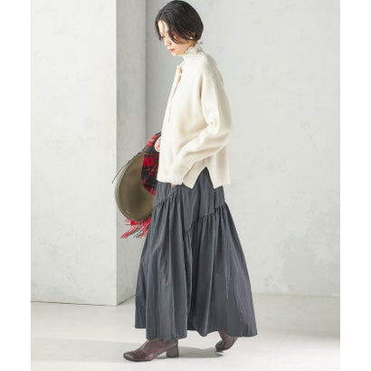 《一部予約》〈手洗い可能〉ウール カシミヤ 2WAY ヘンリーネック プルオーバー （ピンク）｜詳細画像