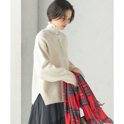 《一部予約》〈手洗い可能〉ウール カシミヤ 2WAY ヘンリーネック プルオーバー （スカイブルー）｜詳細画像