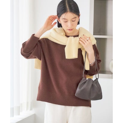 《一部予約》〈手洗い可能〉ウール カシミヤ 2WAY ヘンリーネック プルオーバー （スカイブルー）｜詳細画像