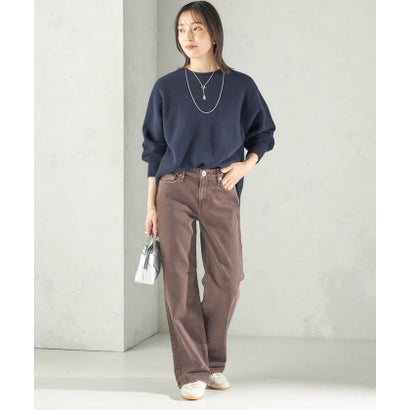 《一部予約》〈手洗い可能〉ウール カシミヤ 2WAY ヘンリーネック プルオーバー （スカイブルー）｜詳細画像