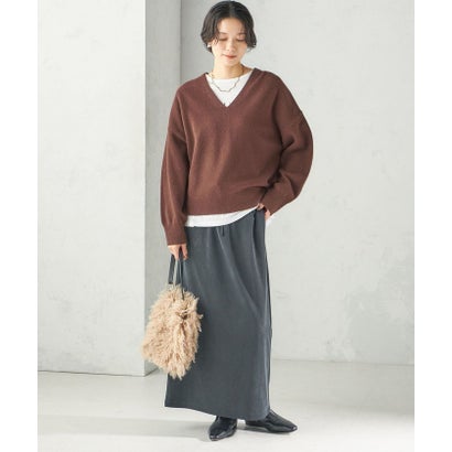 〈手洗い可能〉ウール カシミヤ V ネック プルオーバー （スカイブルー）｜詳細画像