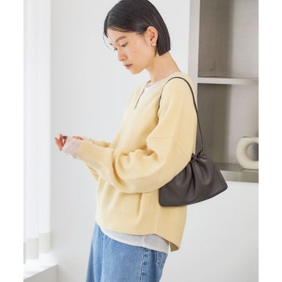 〈手洗い可能〉ウール カシミヤ V ネック プルオーバー （スカイブルー）｜詳細画像