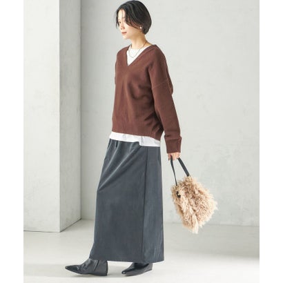 〈手洗い可能〉ウール カシミヤ V ネック プルオーバー （オフホワイト）｜詳細画像
