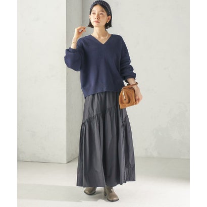 〈手洗い可能〉ウール カシミヤ V ネック プルオーバー （オフホワイト）｜詳細画像