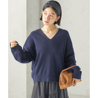 〈手洗い可能〉ウール カシミヤ V ネック プルオーバー （オフホワイト）｜詳細画像