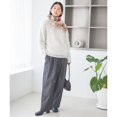 カシミヤ リバーシブル マフラー 26AW （グレー）｜詳細画像